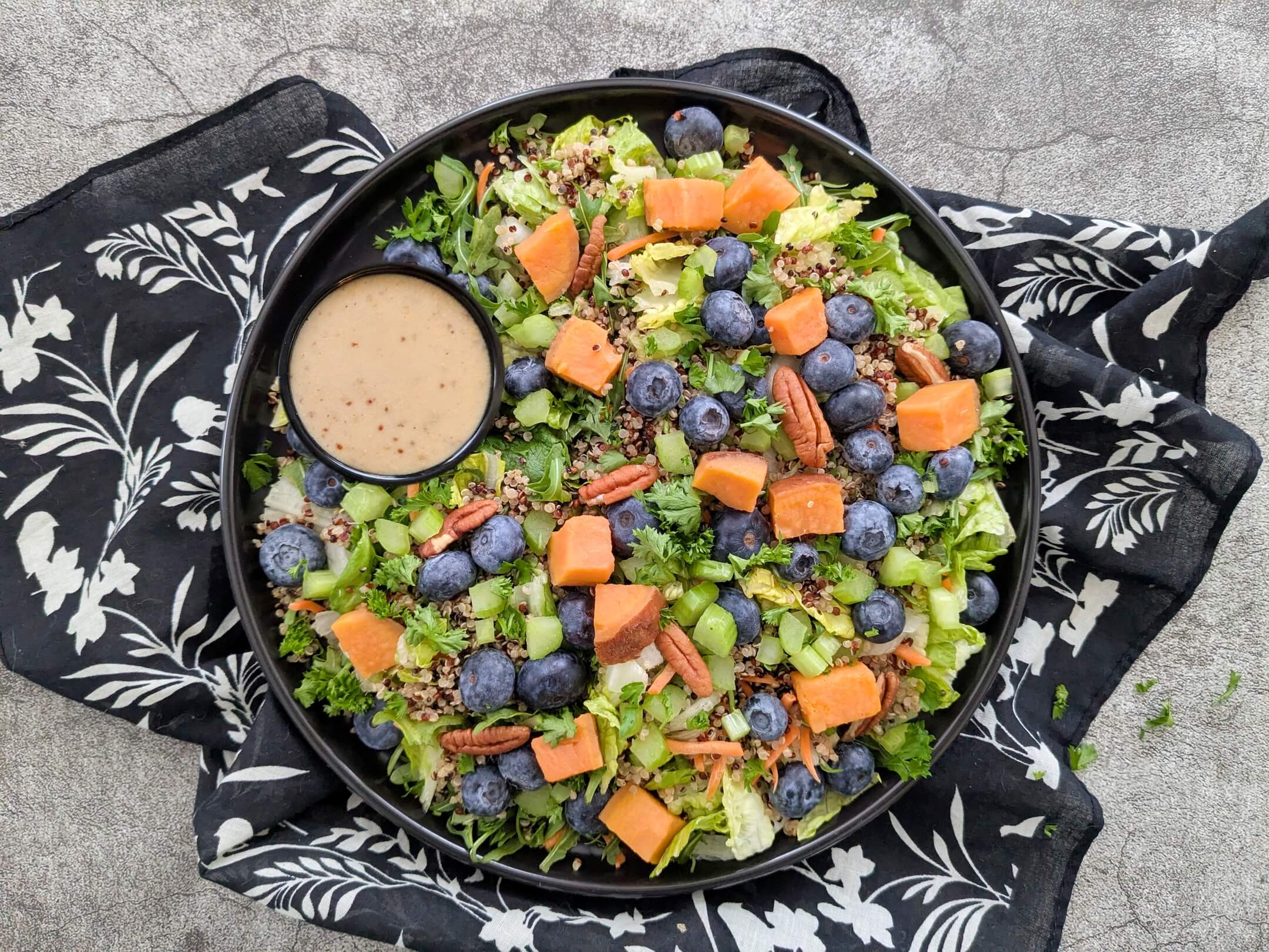 Scrumptious Sweet Potato & Blueberry Salad 