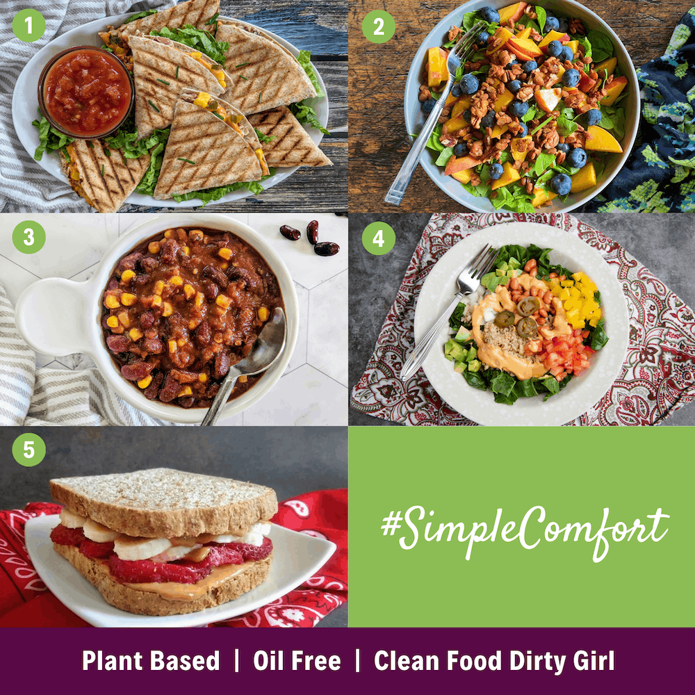Simple Comfort Plant based meal plan