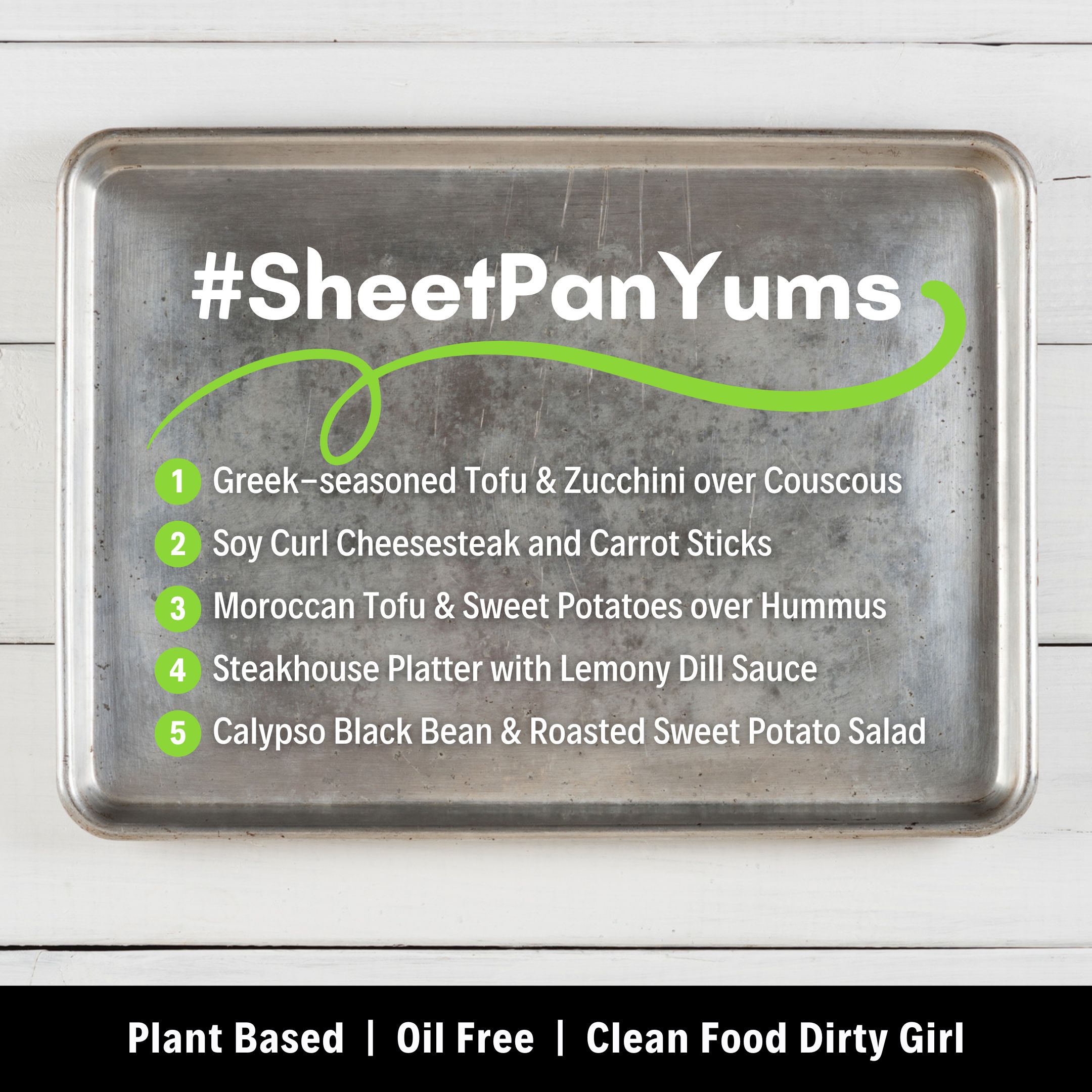 Sheet Pan Yums plant based meal plan