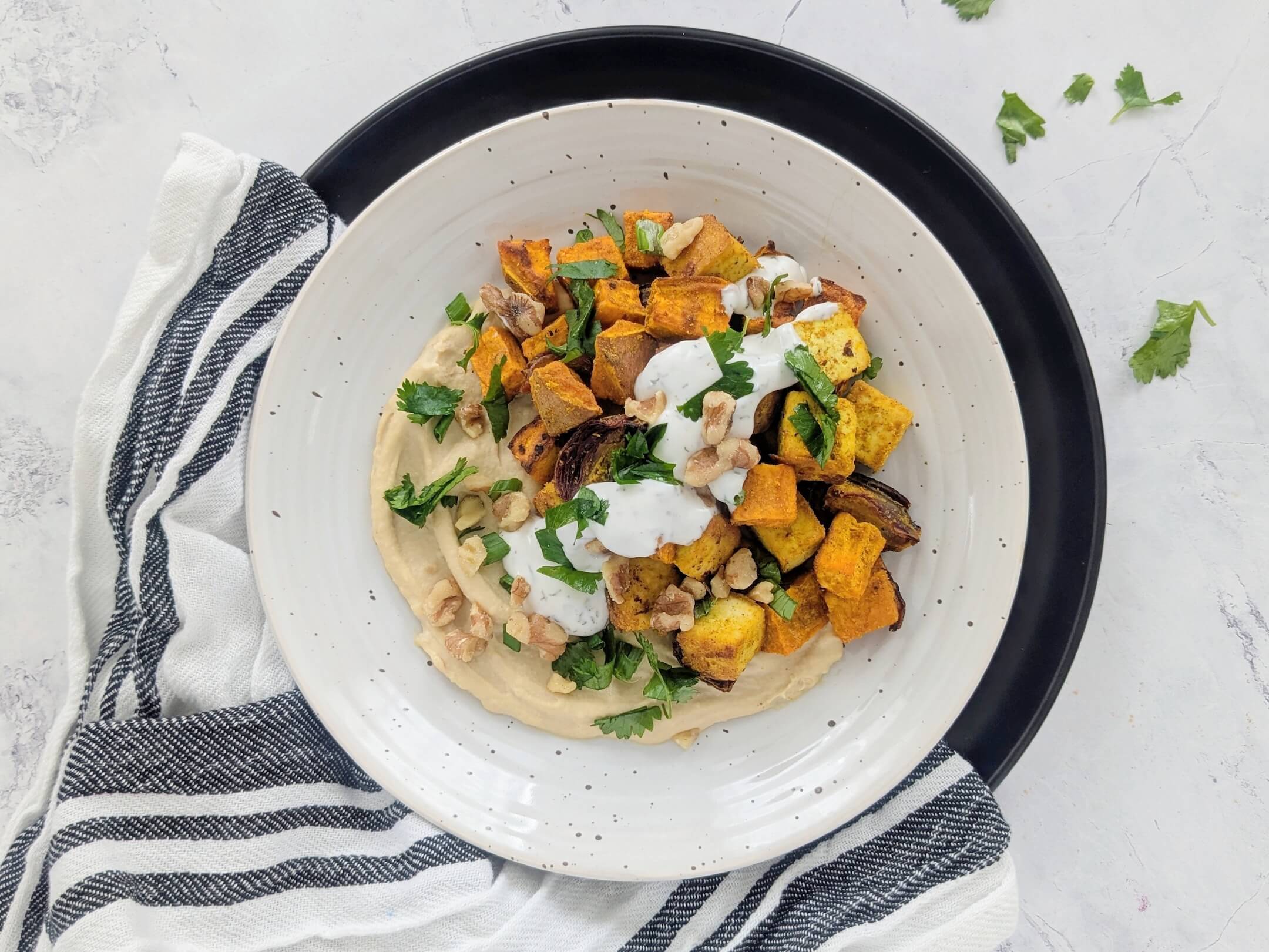 Moroccan Tofu & Sweet Potatoes