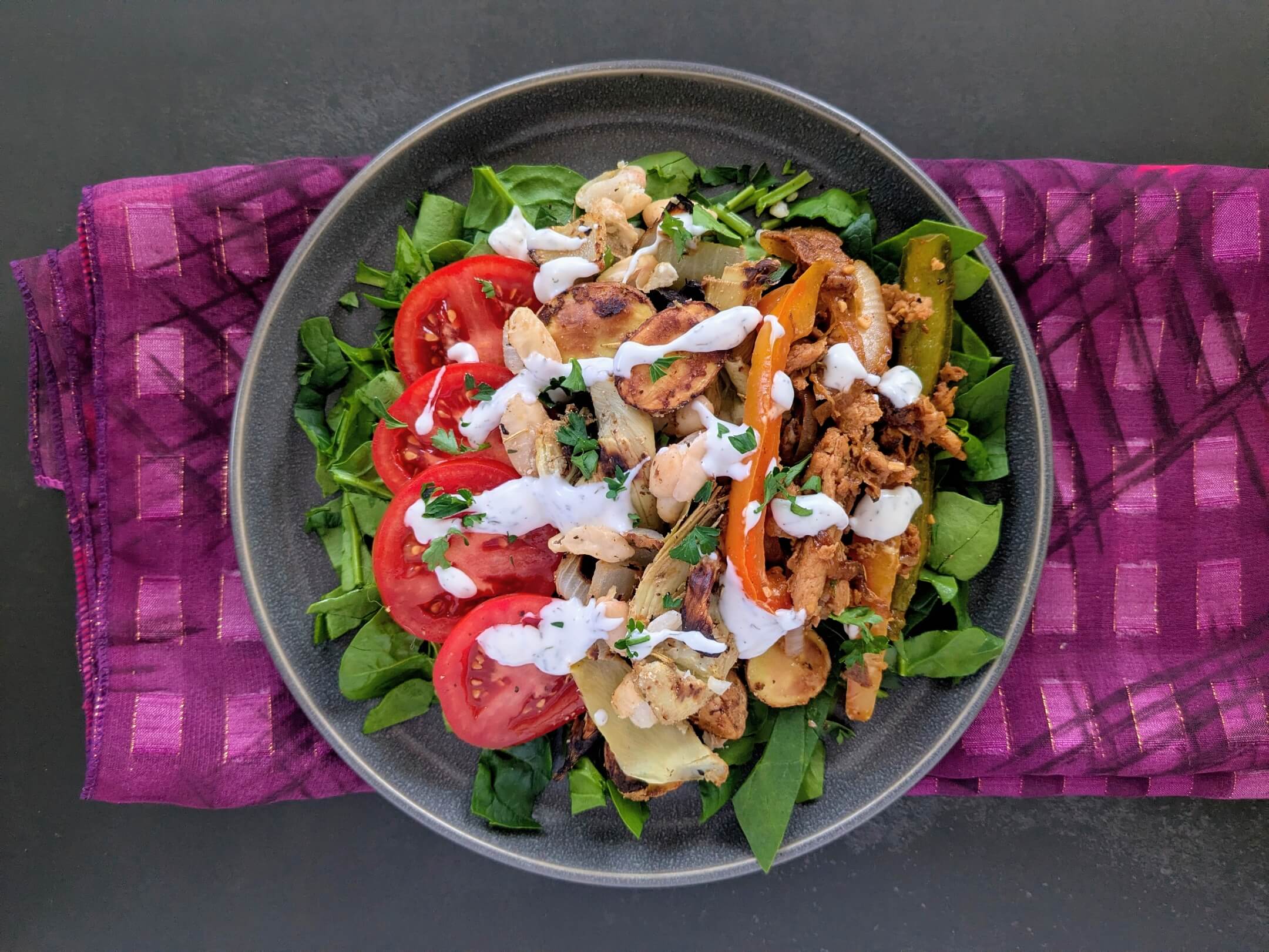 Steakhouse Platter with Lemony Dill Sauce