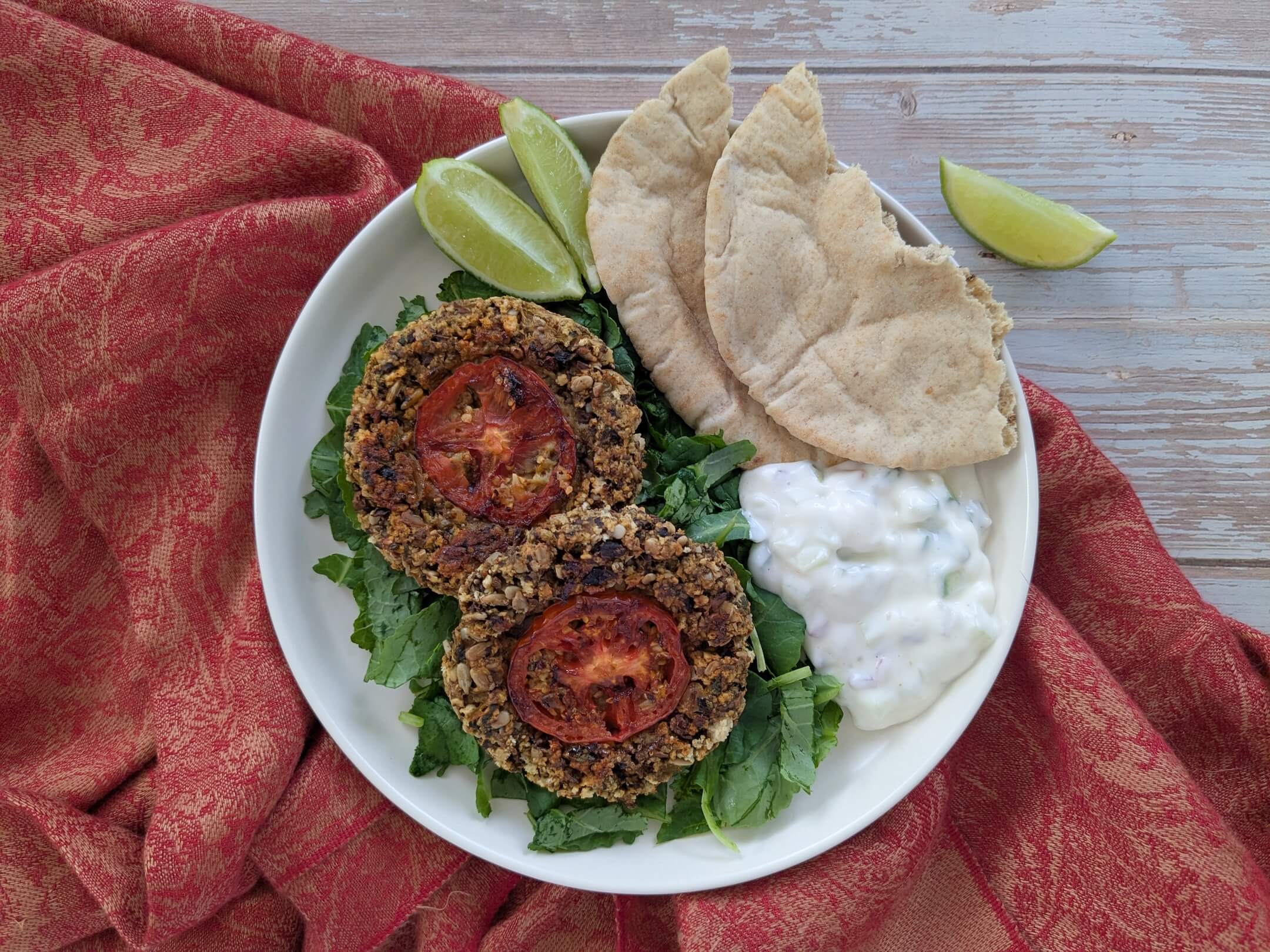 Pakistani Chapli and Cucumber Raita