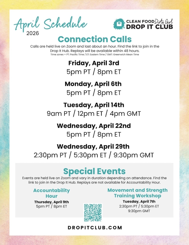 Drop It Club April Schedule