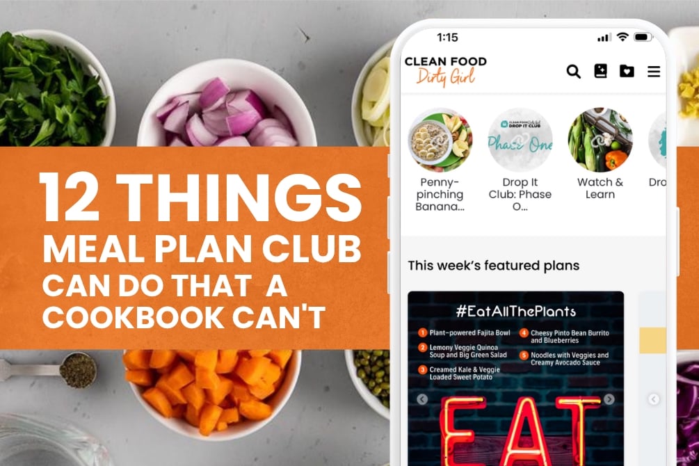 Blog Post Featured Image - 12 things meal plan club can do that a cookbook cant