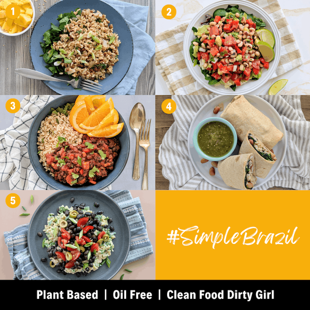 simple Brazil plant based meal plan