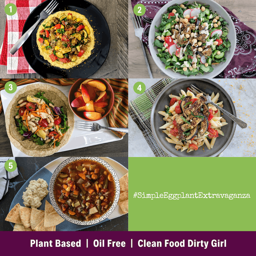 Simple Eggplant Extravaganza plant based meal plan
