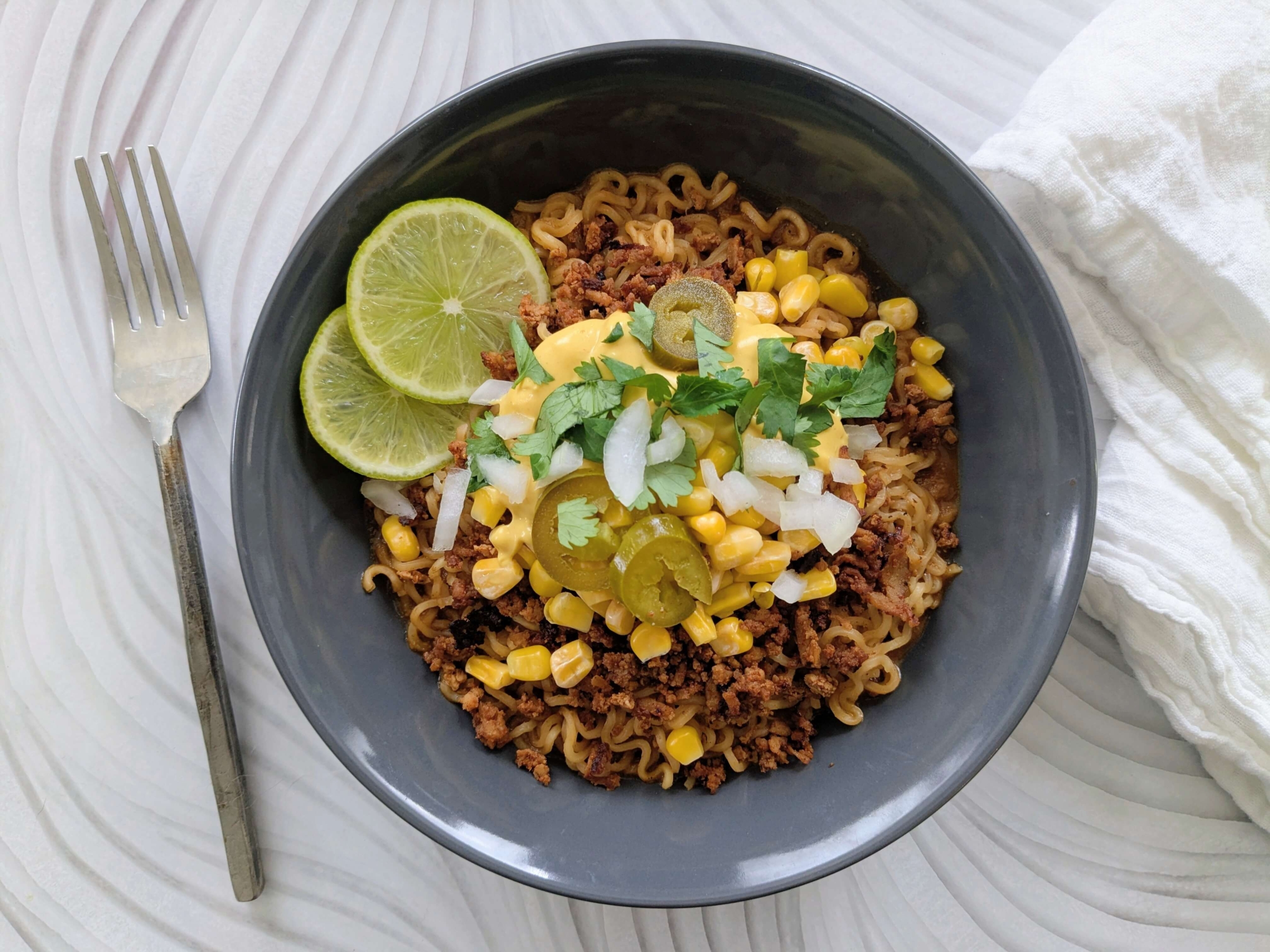 Cheesy Mexican Ramen “Bowl of Heaven”