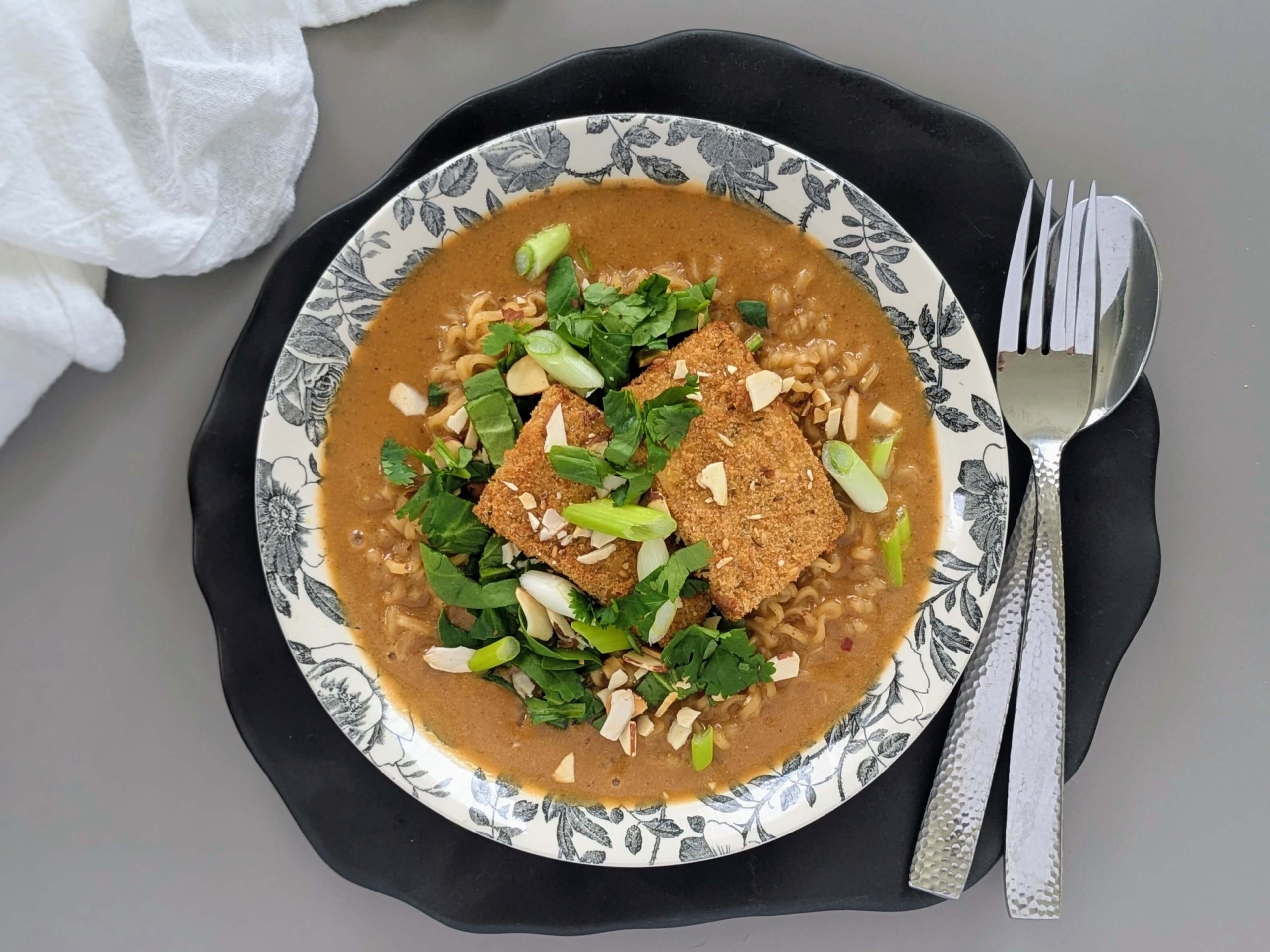 Sweet & Spicy Toasted Almond Ramen 