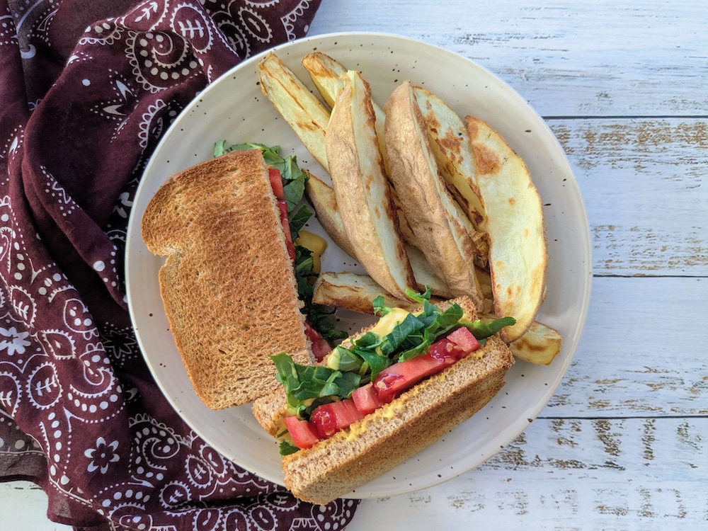 Deluxe Grilled Cheese Sandwich and Crispy Oven Fries