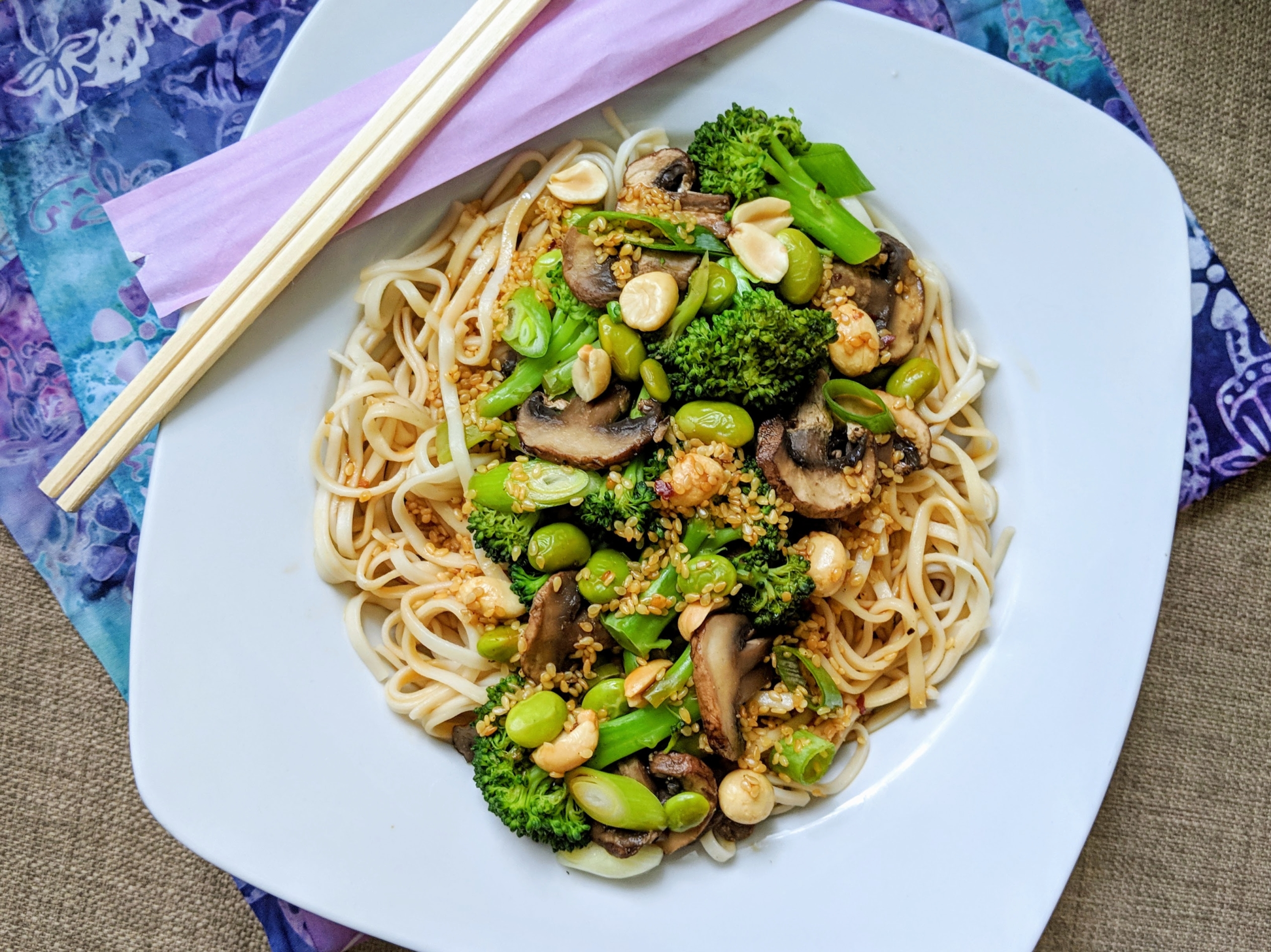 Saucy Malaysian Udon Noodle Bowl