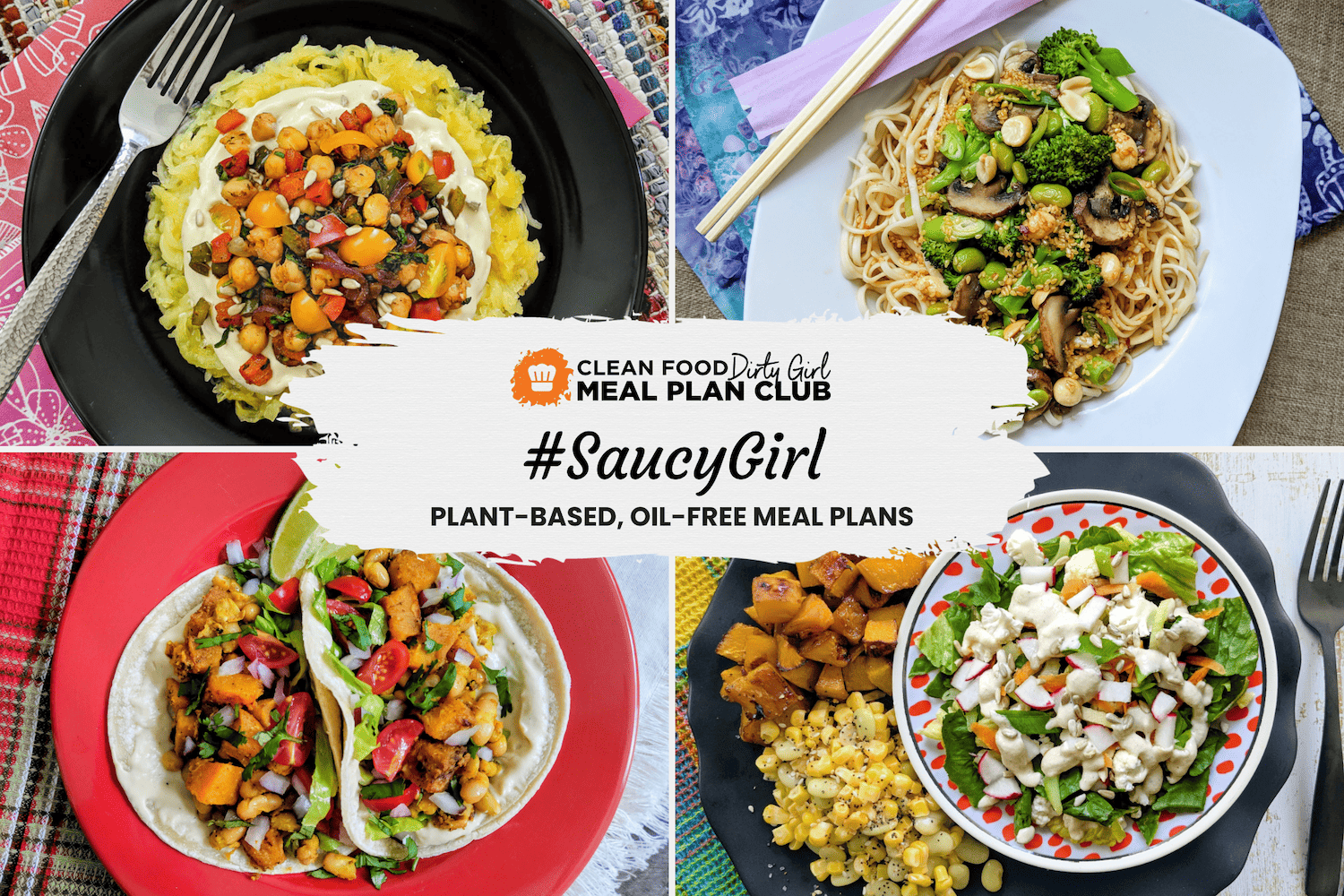 Saucy Girl plant based meal plan blog image