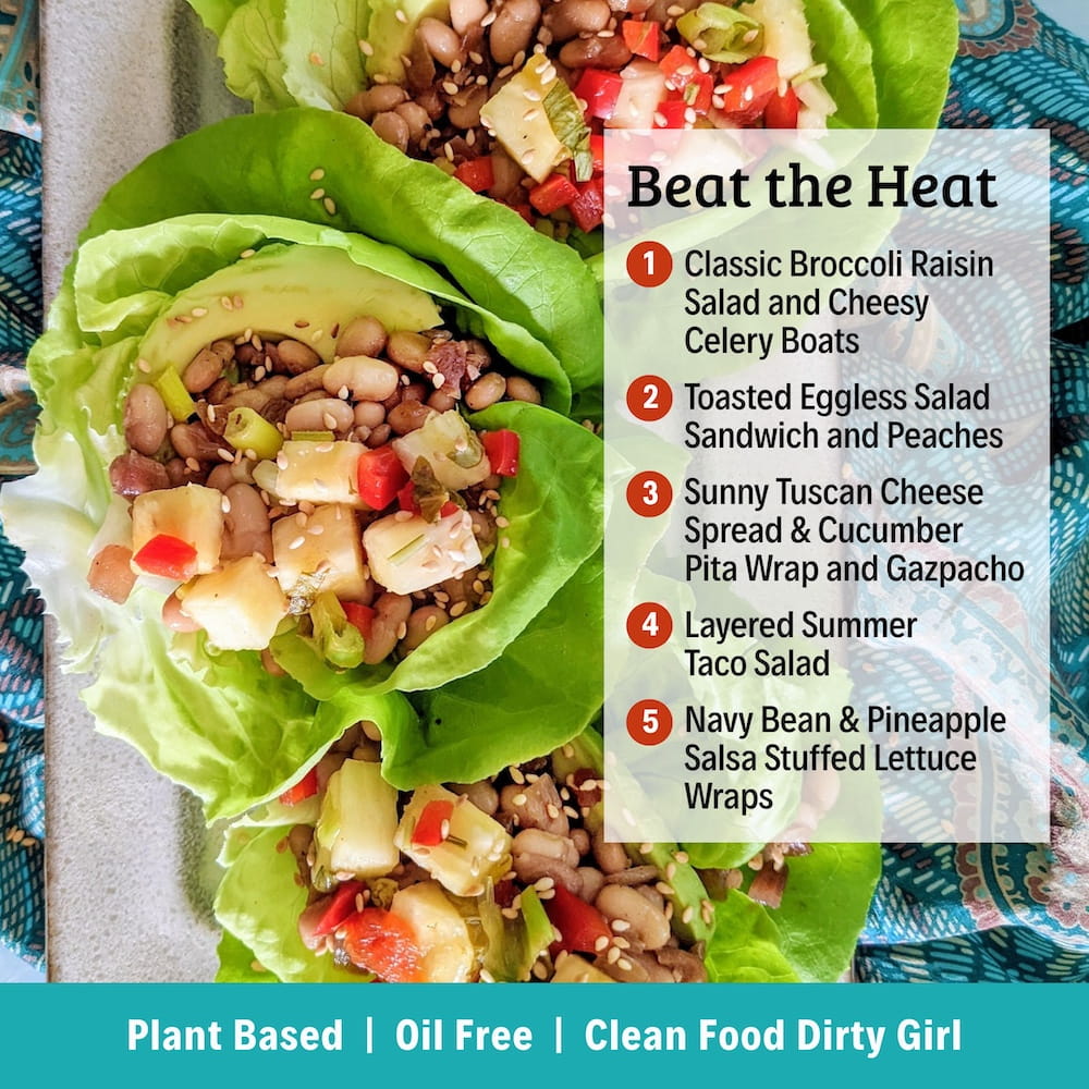 Beat the Heal Plant Based Meal Plan Menu