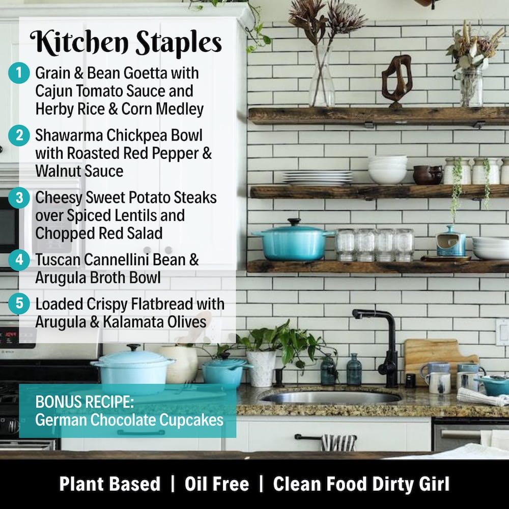 Kitchen staples gourmet menu