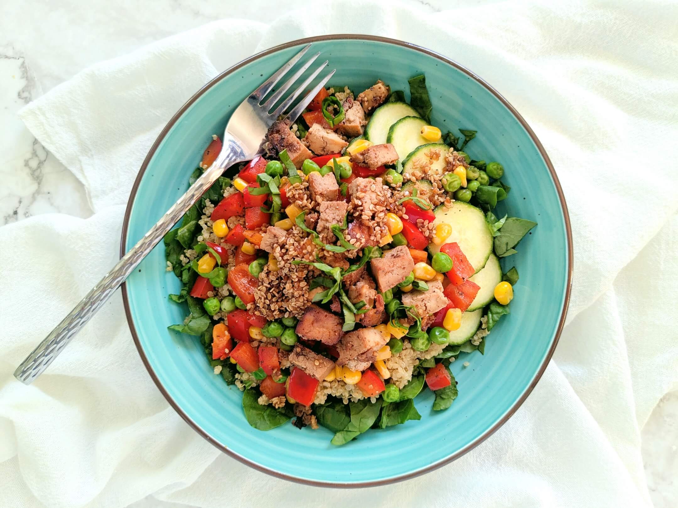 Maple Chili-spiced Tofu Bowl