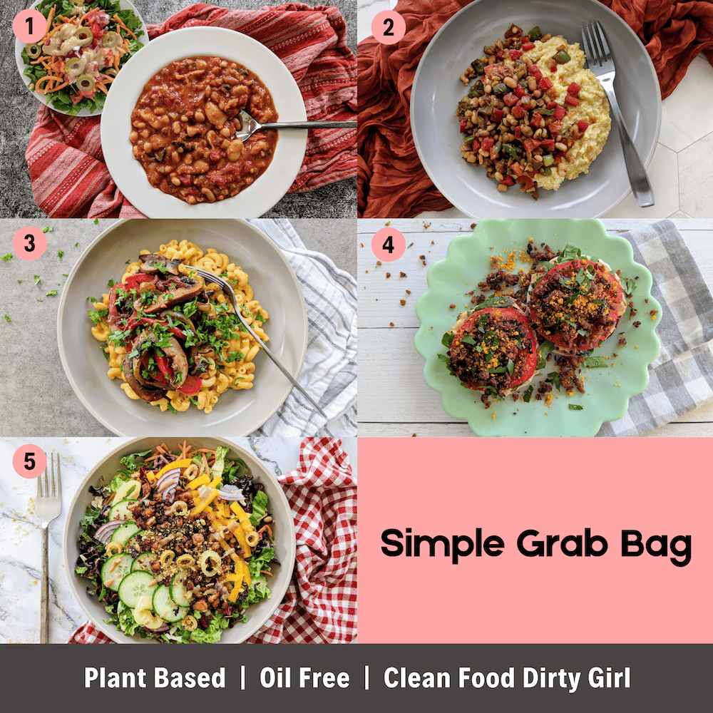 Simple mixed bag meal plan