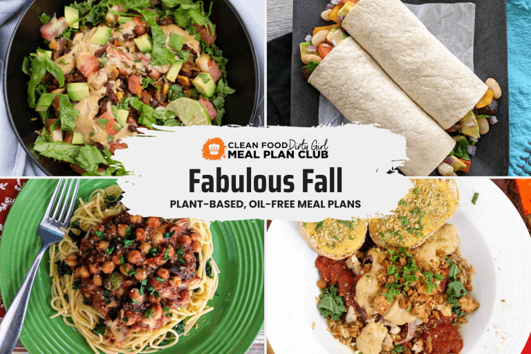 Fabulous fall plant based meal plan