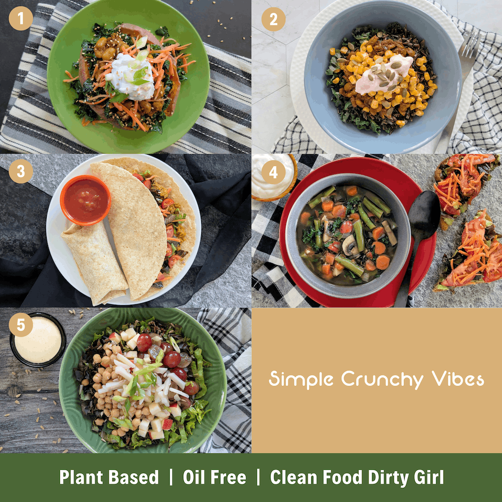 Simple Crunchy Vibes Plant Based meal plan